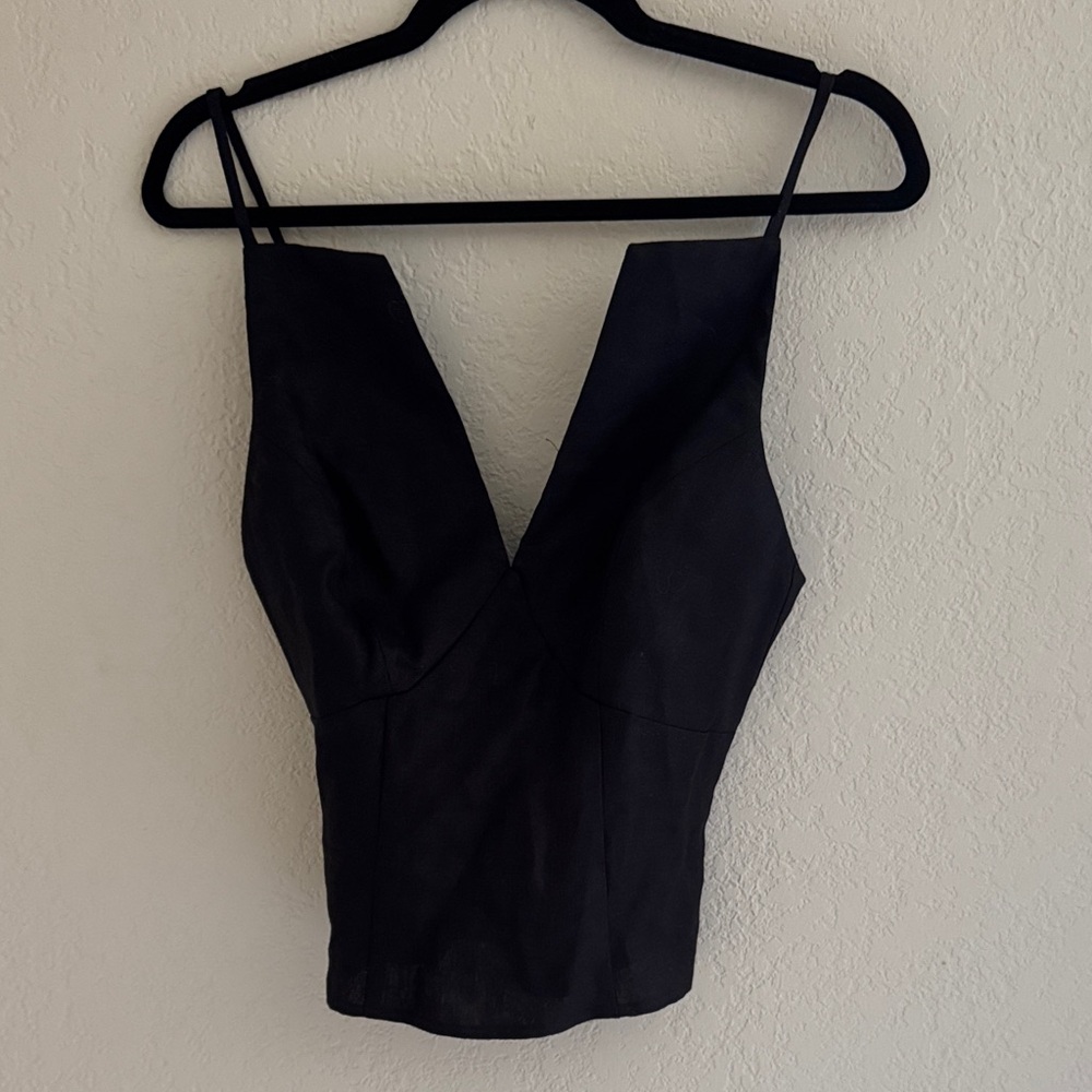 Reformation Black Camisole Top